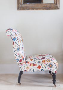 Alexandra Langdon Interiors chair upholstery design